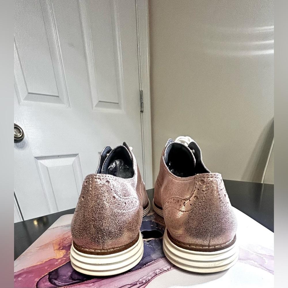 *SOLD*Cole Haan Rose Gold Original Grands Sneakers EC! - Picture 4 of 7